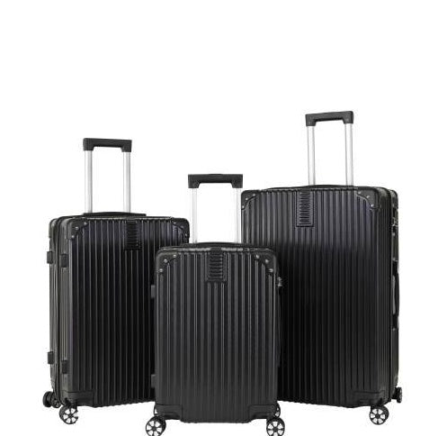3-Piece Hard Shell Luggage Set with Spinner Wheels, TSA Lock, and Bonus Hiking Bag – Perfect for Short and Long-Distance Travel