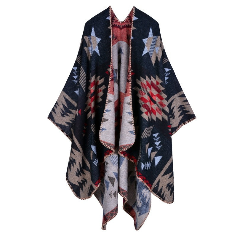Autumn & Winter Plaid Scarf – Versatile Women’s Shawl for Travel, Casual, and Outdoor Wear