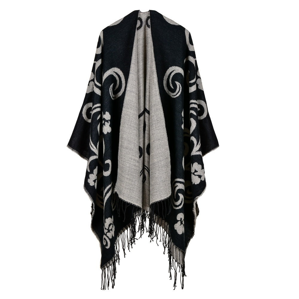 Autumn & Winter Plaid Scarf – Versatile Women’s Shawl for Travel, Casual, and Outdoor Wear
