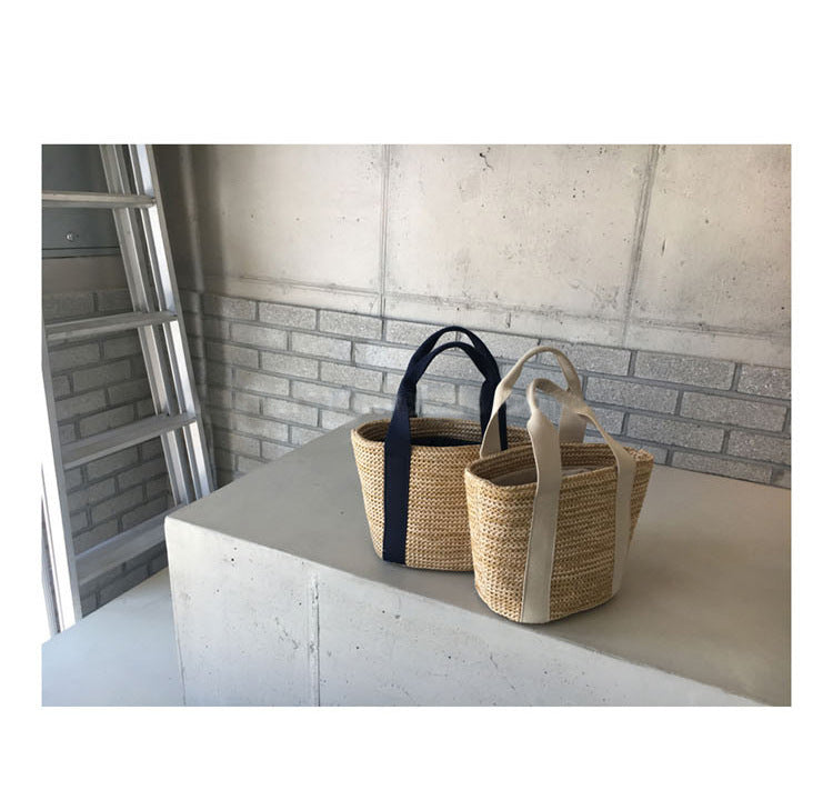 Women's summer woven handbag