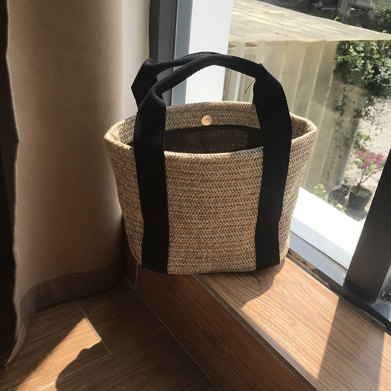Women's summer woven handbag