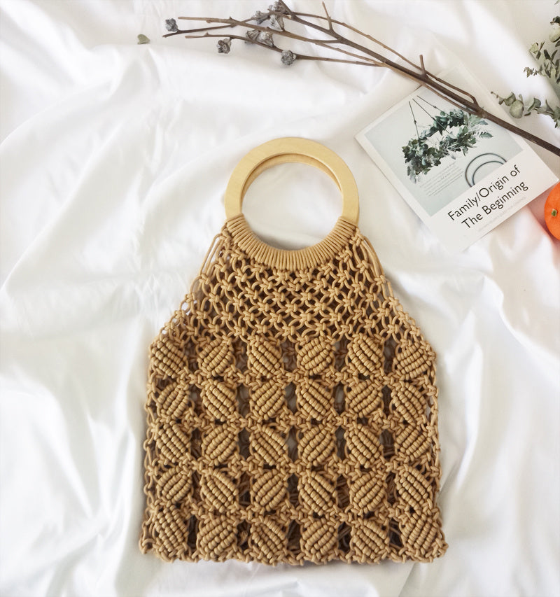 Fashion Cotton Rope Straw Women’s Bag - Casa De Ocio