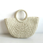 Straw Woven Paper Rope Round Simple Solid Color Weaving - Casa De Ocio