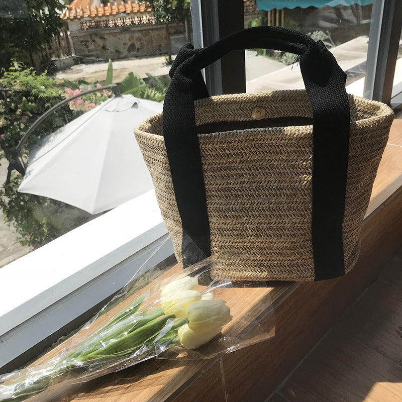 Women's summer woven handbag