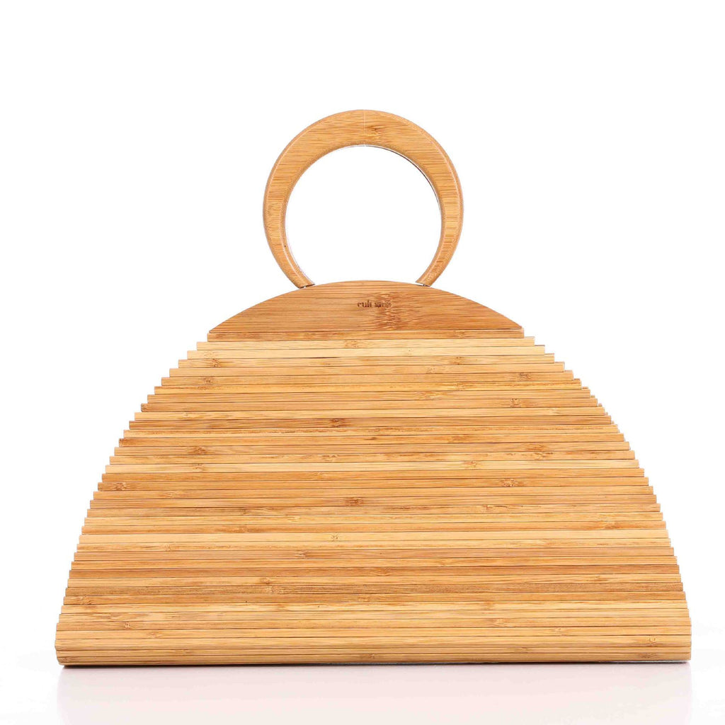 Bamboo Hand-woven Clutch Bag Natural Bamboo Bag Handbag - Casa De Ocio