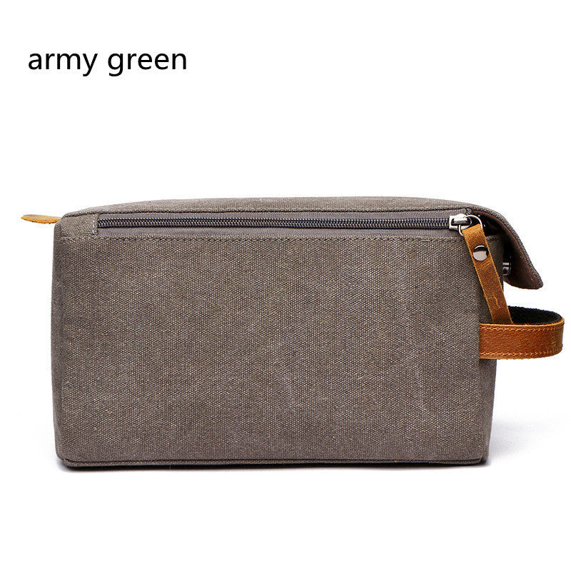 Travel Portable Large-Capacity Canvas Storage Bag – Vintage Cosmetic & Toiletry Bag for Business Trips and Travel