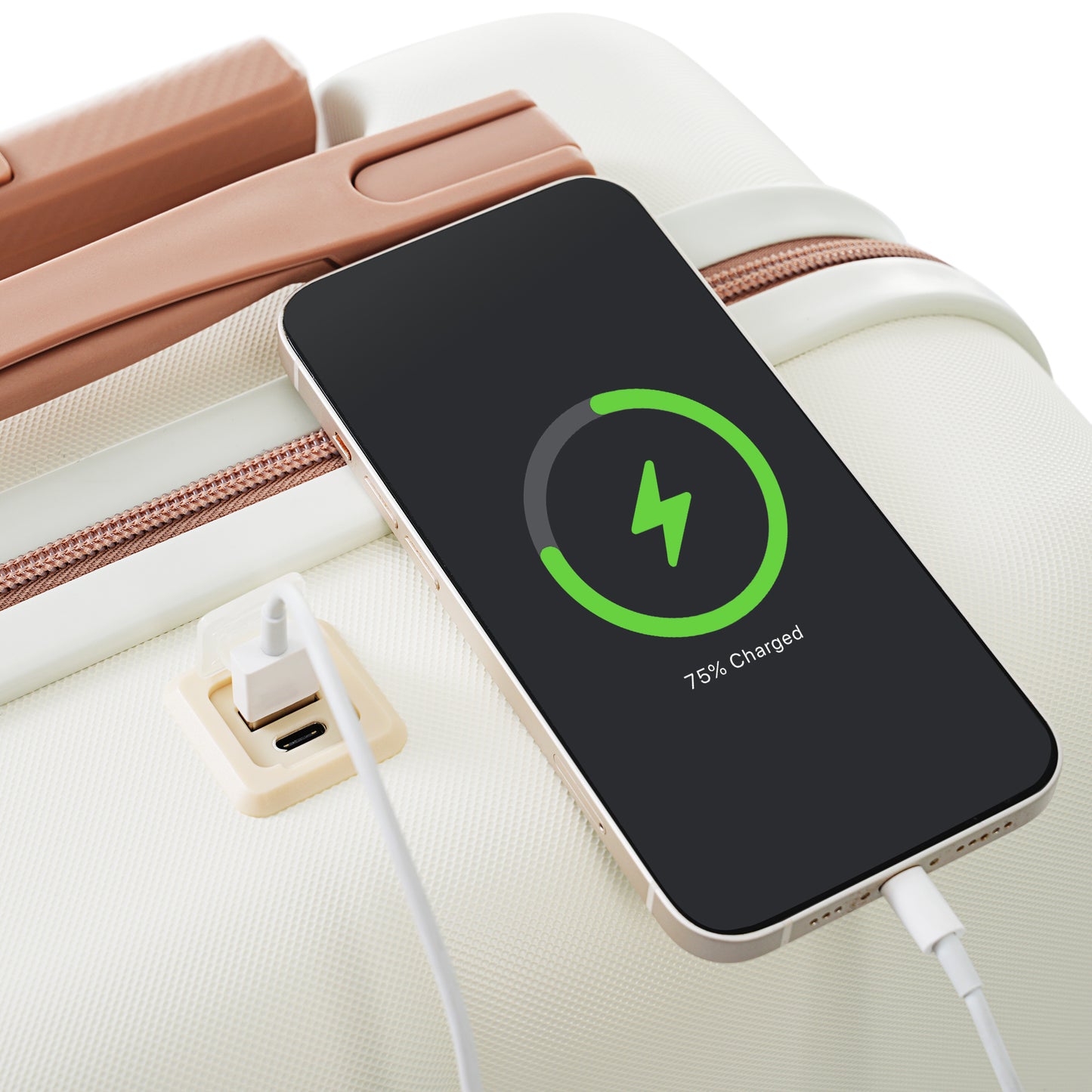 Premium 3-Piece Hardshell Luggage Set with USB Charging Port – Lightweight, Durable, and Expandable Suitcases for Travel