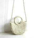 Straw Woven Paper Rope Round Simple Solid Color Weaving - Casa De Ocio