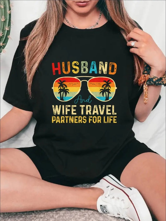 Travel Partners For Life Women’s Tee – Casual, Breathable Summer Top